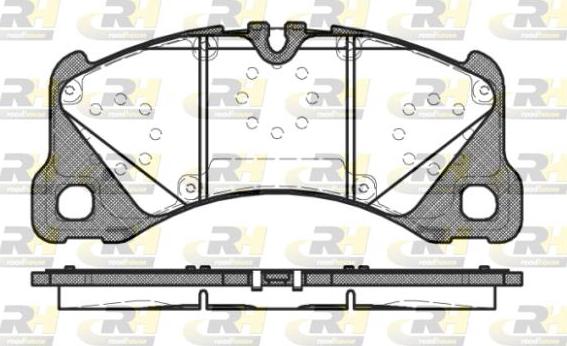 Roadhouse 21345.40 - Brake Pad Set, disc brake autospares.lv