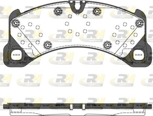 Roadhouse 21345.50 - Brake Pad Set, disc brake autospares.lv