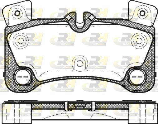 Roadhouse 21346.00 - Brake Pad Set, disc brake autospares.lv