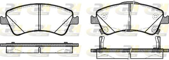 Roadhouse 21341.12 - Brake Pad Set, disc brake autospares.lv