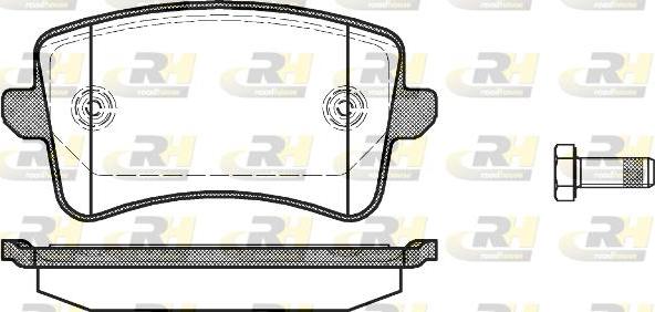 Roadhouse 21343.00 - Brake Pad Set, disc brake autospares.lv