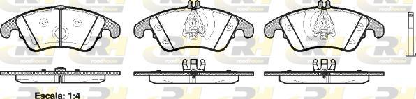 Roadhouse 21304.00 - Brake Pad Set, disc brake autospares.lv