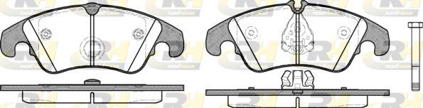 Roadhouse 21304.10 - Brake Pad Set, disc brake autospares.lv