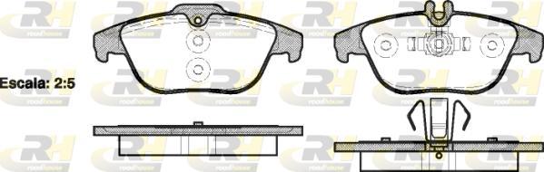 Roadhouse 21305.00 - Brake Pad Set, disc brake autospares.lv