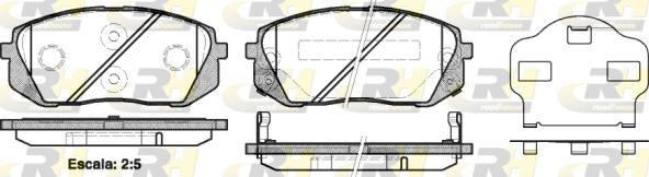 Roadhouse 21302.02 - Brake Pad Set, disc brake autospares.lv