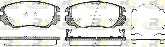 Roadhouse 21385.02 - Brake Pad Set, disc brake autospares.lv