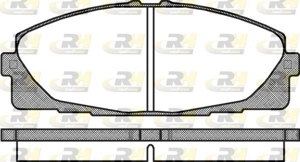 Roadhouse 21325.00 - Brake Pad Set, disc brake autospares.lv