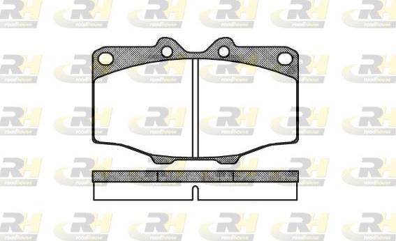 Roadhouse 2132.00 - Brake Pad Set, disc brake autospares.lv