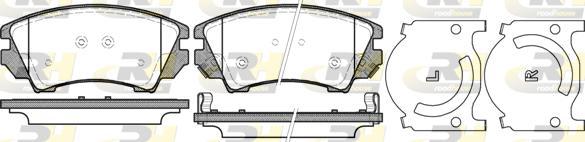 Roadhouse 21375.12 - Brake Pad Set, disc brake autospares.lv