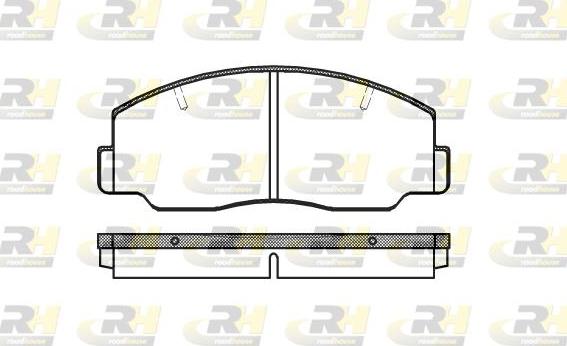 Roadhouse 2137.00 - Brake Pad Set, disc brake autospares.lv