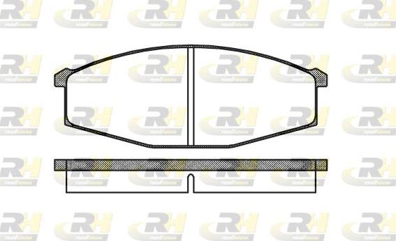 Roadhouse 2129.00 - Brake Pad Set, disc brake autospares.lv