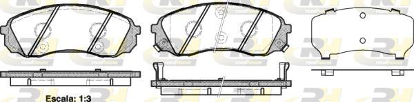 Roadhouse 21291.02 - Brake Pad Set, disc brake autospares.lv