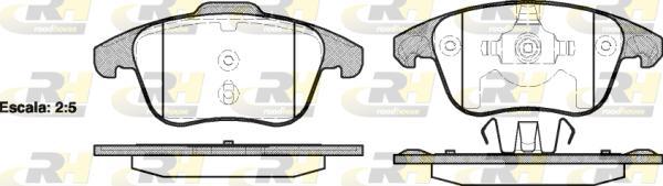 Roadhouse 21249.00 - Brake Pad Set, disc brake autospares.lv