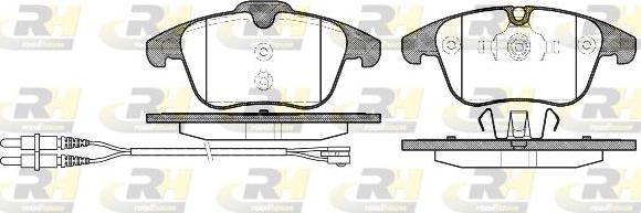 Roadhouse 21249.01 - Brake Pad Set, disc brake autospares.lv