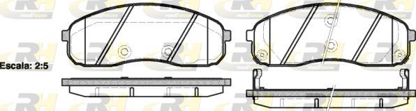 Roadhouse 21244.02 - Brake Pad Set, disc brake autospares.lv