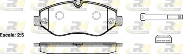 Roadhouse 21245.00 - Brake Pad Set, disc brake autospares.lv