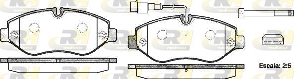 Roadhouse 21245.02 - Brake Pad Set, disc brake autospares.lv