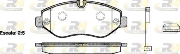 Roadhouse 21245.10 - Brake Pad Set, disc brake autospares.lv