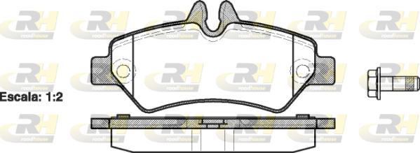 Roadhouse 21246.00 - Brake Pad Set, disc brake autospares.lv