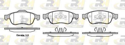 Roadhouse 21248.10 - Brake Pad Set, disc brake autospares.lv