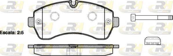 Roadhouse 21243.00 - Brake Pad Set, disc brake autospares.lv