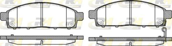 Roadhouse 21242.01 - Brake Pad Set, disc brake autospares.lv