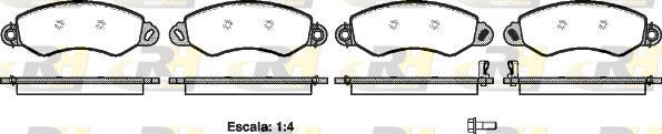 Roadhouse 21255.02 - Brake Pad Set, disc brake autospares.lv