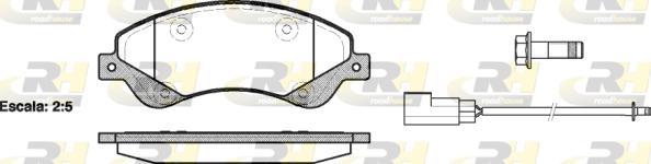 Roadhouse 21251.02 - Brake Pad Set, disc brake autospares.lv