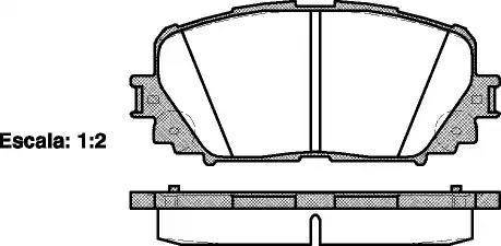 Alpha Brakes HKP-TY-127 - Brake Pad Set, disc brake autospares.lv