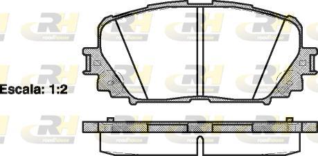 Roadhouse 21258.00 - Brake Pad Set, disc brake autospares.lv