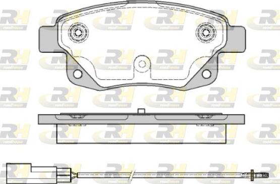 Roadhouse 21252.01 - Brake Pad Set, disc brake autospares.lv