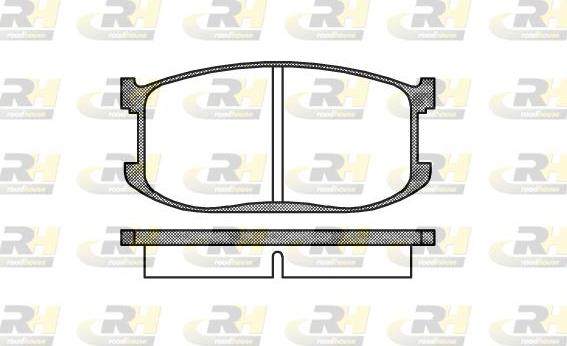 Roadhouse 2126.00 - Brake Pad Set, disc brake autospares.lv