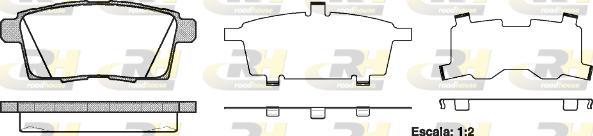 Roadhouse 21268.00 - Brake Pad Set, disc brake autospares.lv