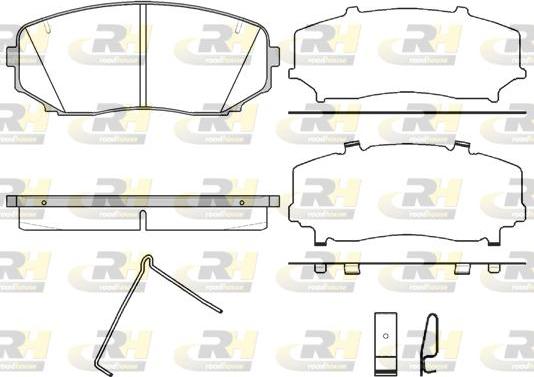 Roadhouse 21267.02 - Brake Pad Set, disc brake autospares.lv