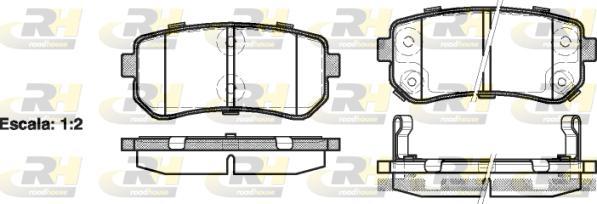 Roadhouse 21209.02 - Brake Pad Set, disc brake autospares.lv