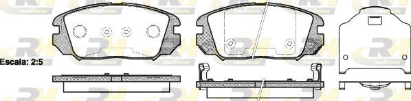 Roadhouse 21204.02 - Brake Pad Set, disc brake autospares.lv