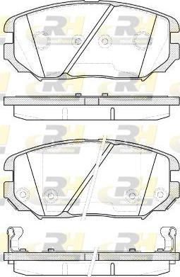 Roadhouse 21204.12 - Brake Pad Set, disc brake autospares.lv