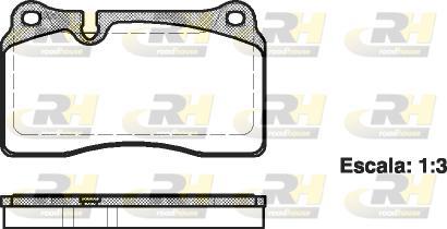 Roadhouse 21200.00 - Brake Pad Set, disc brake autospares.lv