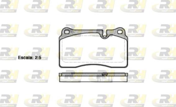 Roadhouse 21200.10 - Brake Pad Set, disc brake autospares.lv