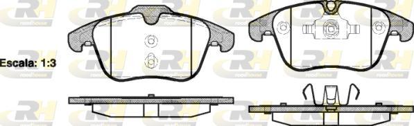 Roadhouse 21219.00 - Brake Pad Set, disc brake autospares.lv