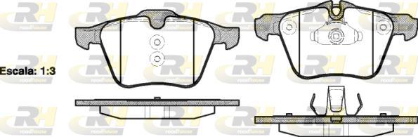 Roadhouse 21217.00 - Brake Pad Set, disc brake autospares.lv