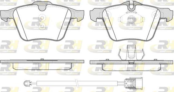 Roadhouse 21217.02 - Brake Pad Set, disc brake autospares.lv