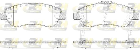 Roadhouse 21289.02 - Brake Pad Set, disc brake autospares.lv