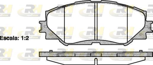 Roadhouse 21232.00 - Brake Pad Set, disc brake autospares.lv