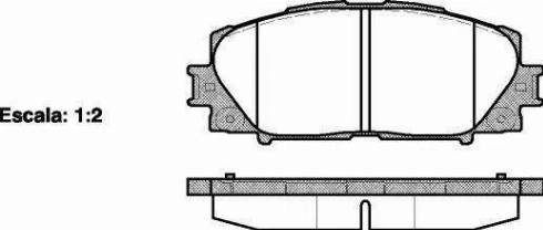 Alpha Brakes HKP-TY-113 - Brake Pad Set, disc brake autospares.lv