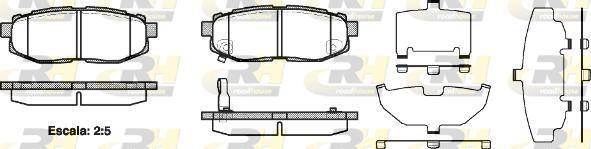 Roadhouse 21228.01 - Brake Pad Set, disc brake autospares.lv