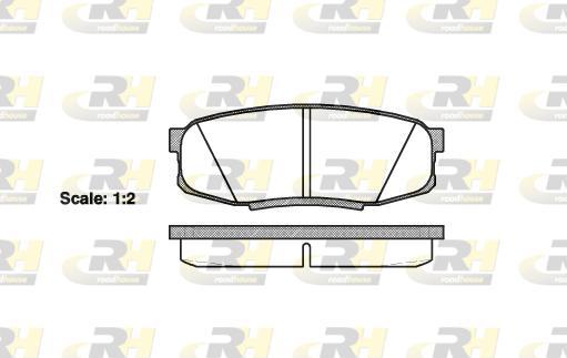 Roadhouse 21272.00 - Brake Pad Set, disc brake autospares.lv