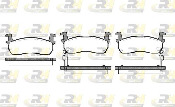 Roadhouse 2174.02 - Brake Pad Set, disc brake autospares.lv