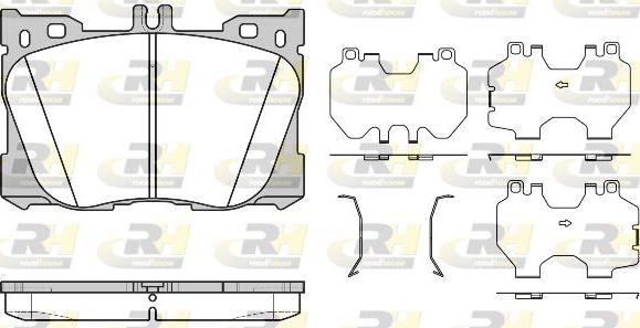 Roadhouse 21705.00 - Brake Pad Set, disc brake autospares.lv