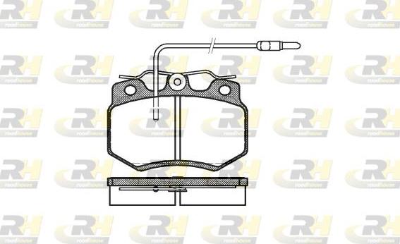 Roadhouse 2170.04 - Brake Pad Set, disc brake autospares.lv